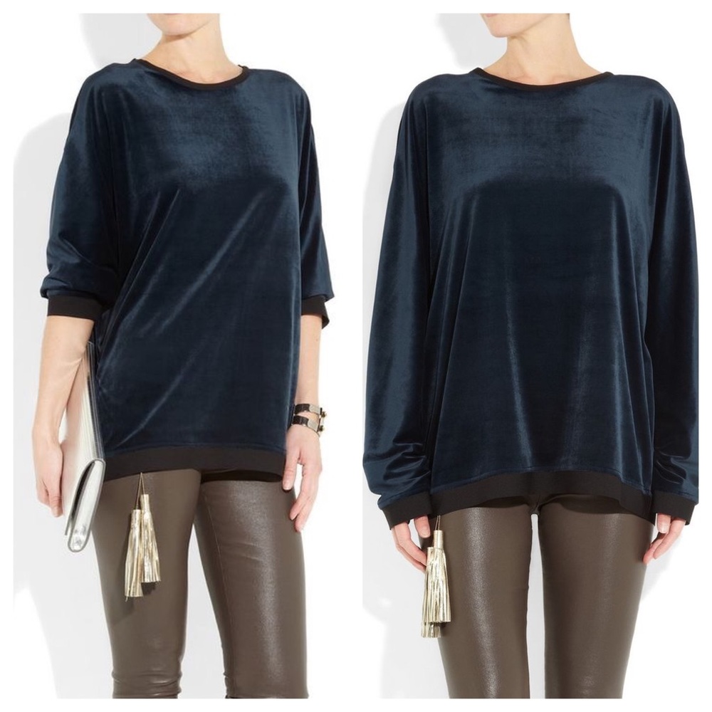 Les Chiffoniers Velvet Blouse Top